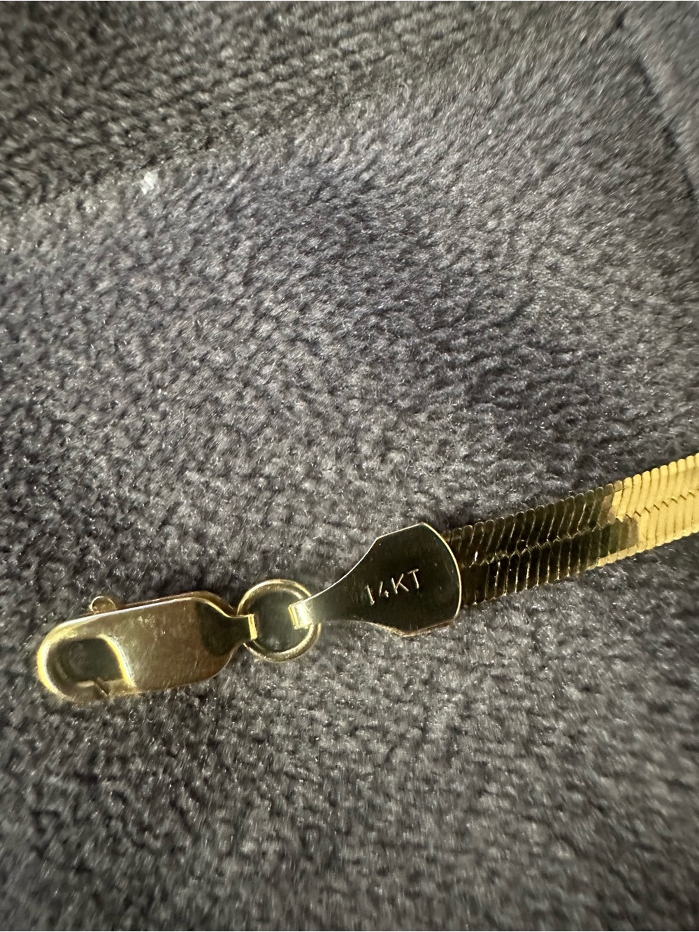 New 14k Women's Herringbone Bracelet - Picture 4 of 4